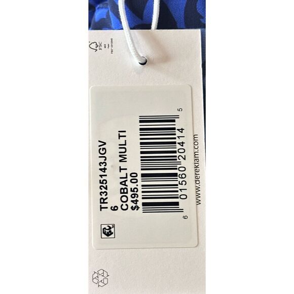 Derek Lam 10 Crosby Emma Long Sleeved Dress in Cobalt Blue NWT Size 6 - Picture 8 of 9